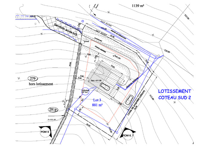 plan masse de la parcelle