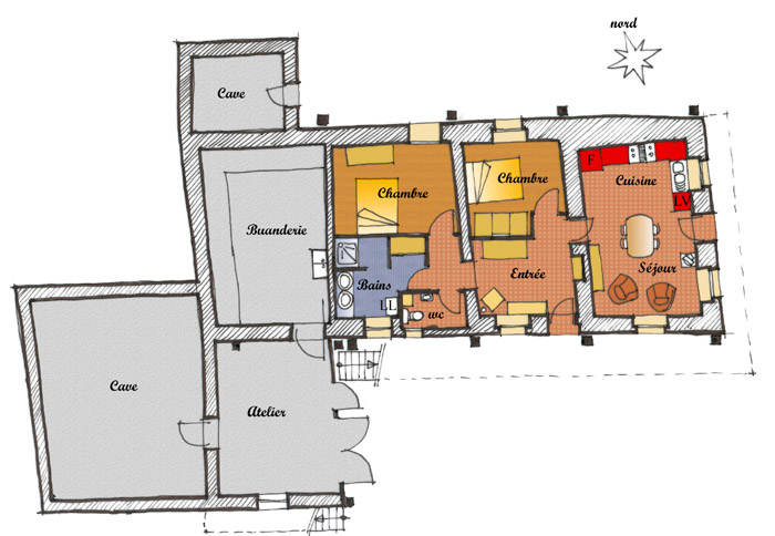 plan du rez de chausse