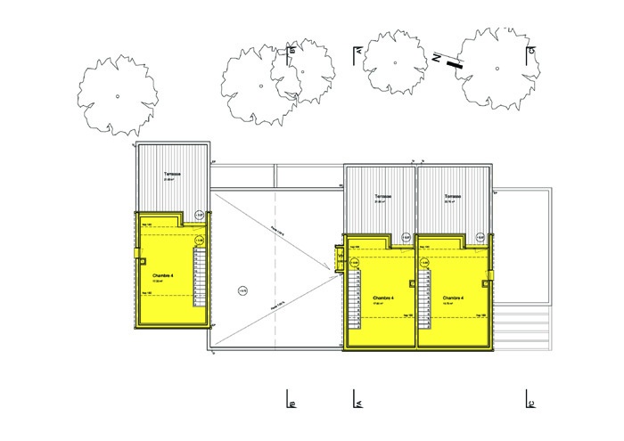 5 maisons de ville : niveau2