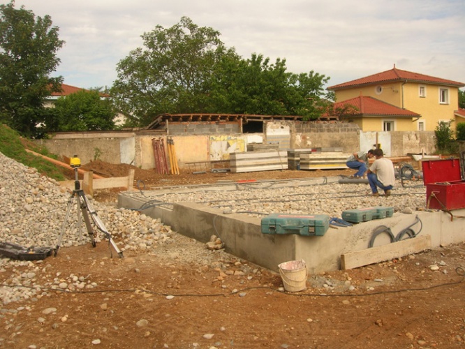 Maison basse consommation : chantier1