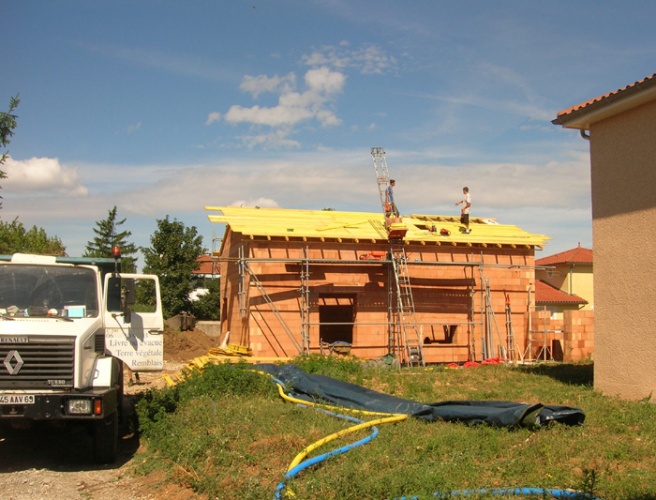 Maison basse consommation : chantier3