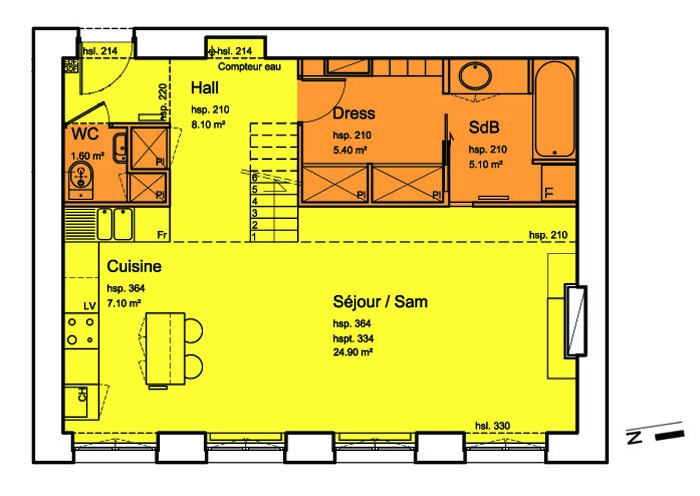 plan appartement rgt