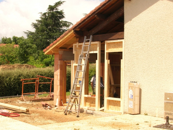 Extension de maison 1 : chantier1