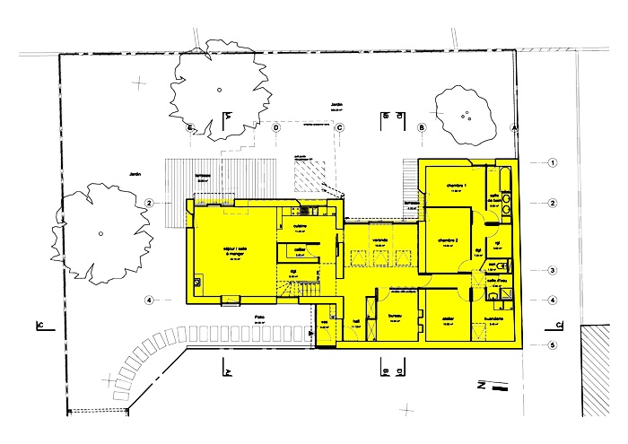 Maison basse consommation : 3_plan rdc