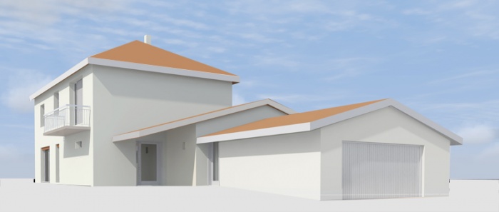 extension et rhabilitation d'un pavillon : vue1