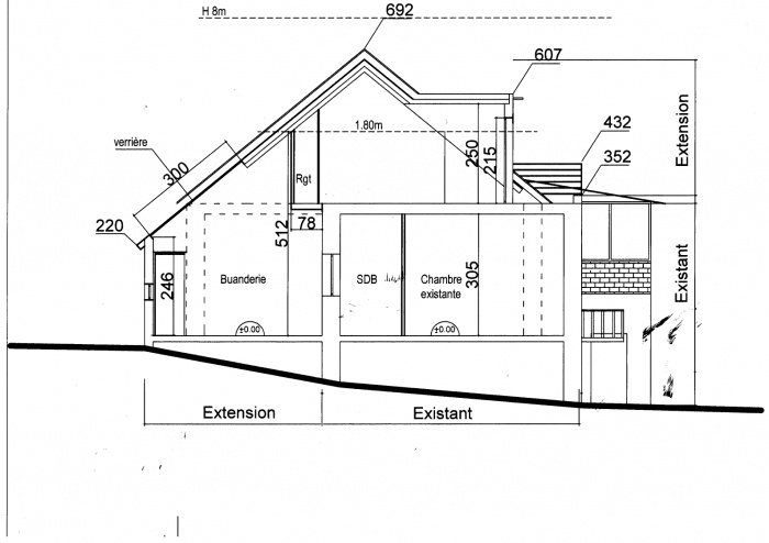 Extension et Surlvation : Coupe