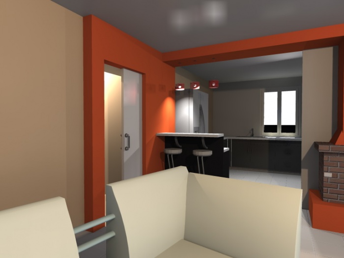 Am�nagement Int�rieur d'un garage : Am�nagement s�jour.