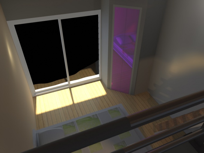 Am�nagement Int�rieur d'un garage : Vue de la Chambre.