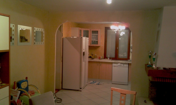 Am�nagement Int�rieur d'un garage : S�jour avant travaux