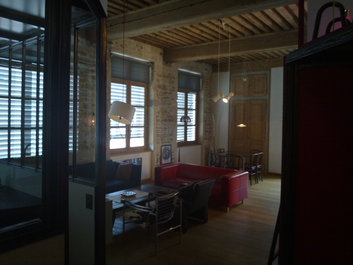 Appartement Canut - Lyon 4 : Salon depuis entre