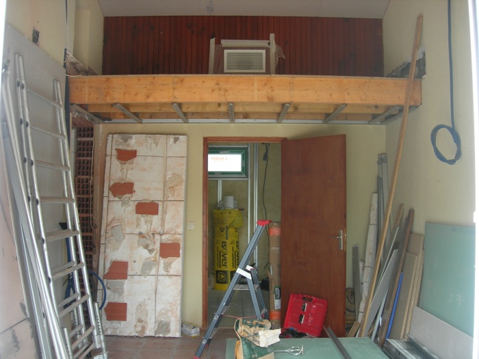 Am�nagement Int�rieur d'un garage : mezzanie-travaux.JPG