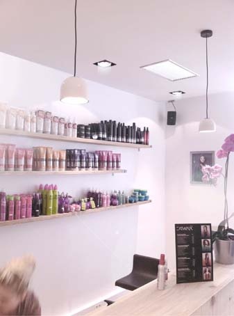 Coneption d'un Salon de coiffure : Accueil