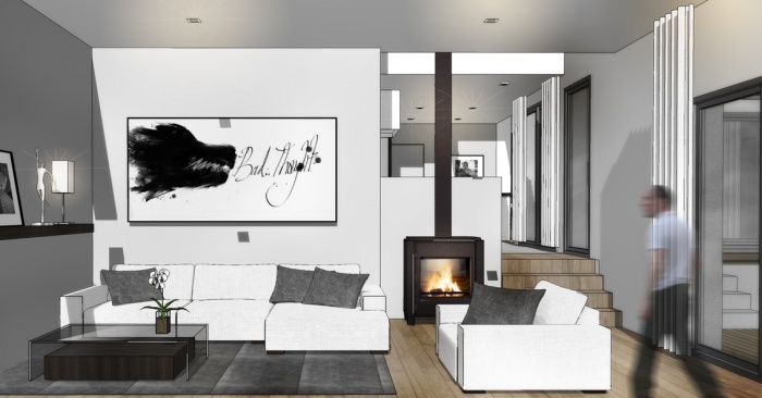 Maison contemporaine + logement collectif  Saint-Didier-au-Mont-d'Or