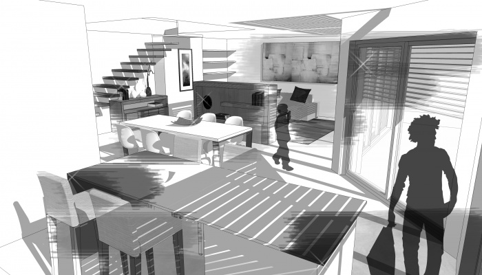 2 maisons contemporaines BBC : espace de vie