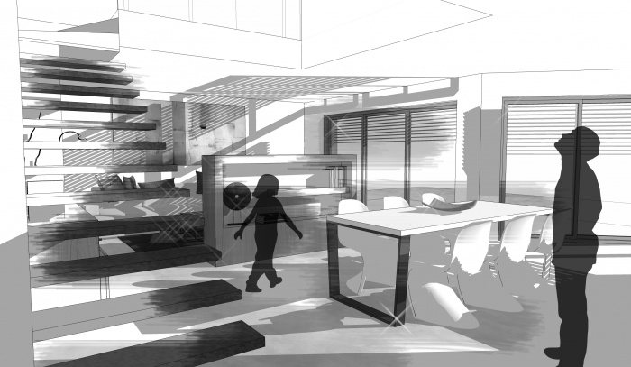 2 maisons contemporaines BBC : acces R+1