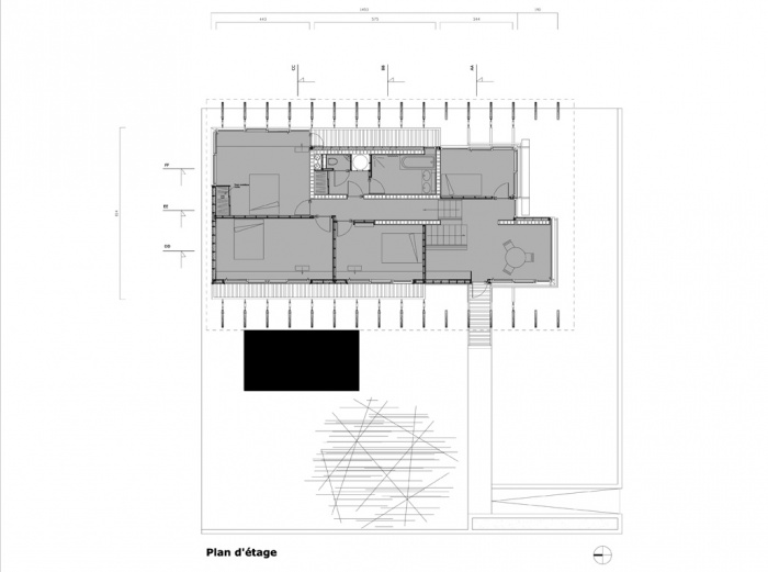 Villa B2 : Plan Etage