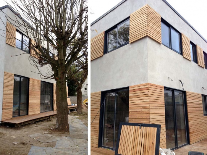 Maison contemporaine en bton : pauline lanier-bagneux-chantier 6a