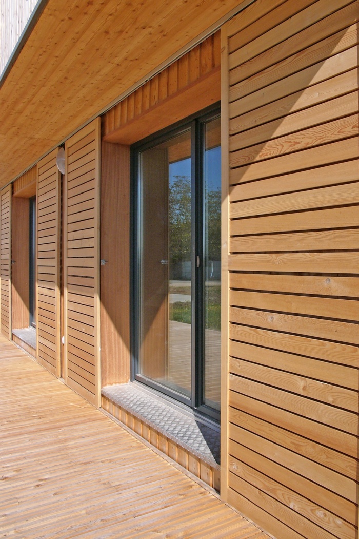 Maison contemporaine �cologique de niveau passif : Maison bioclimatique passive 3