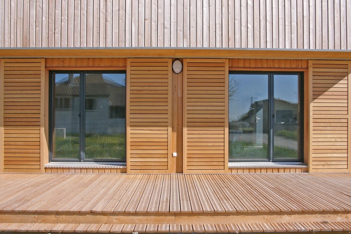 Maison contemporaine �cologique de niveau passif : Maison bioclimatique passive 4