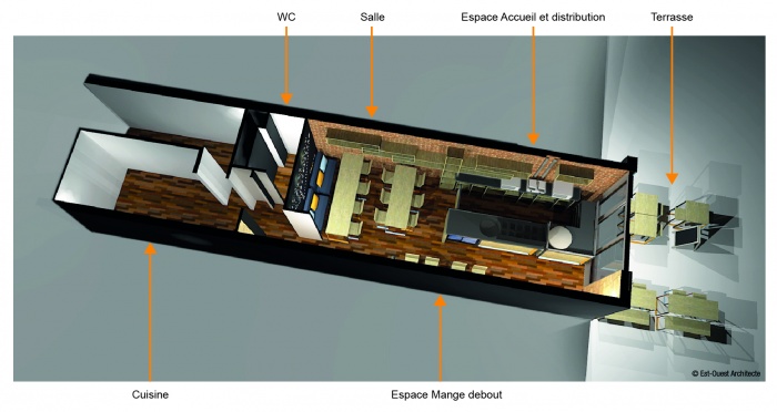 Amnagement d'un restaurant : 08-PLAN01-F-