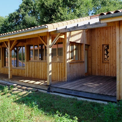 Construction d'une maison en ossature bois
