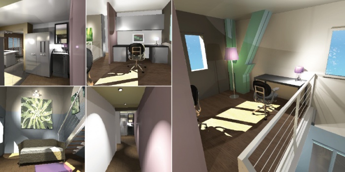rénovation et aménagement Contemporain complet d'une partie d'une maison