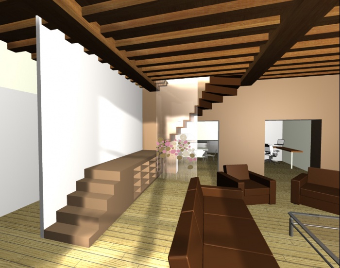 Rnovation complte d'un appartement en duplexe sous les combles.